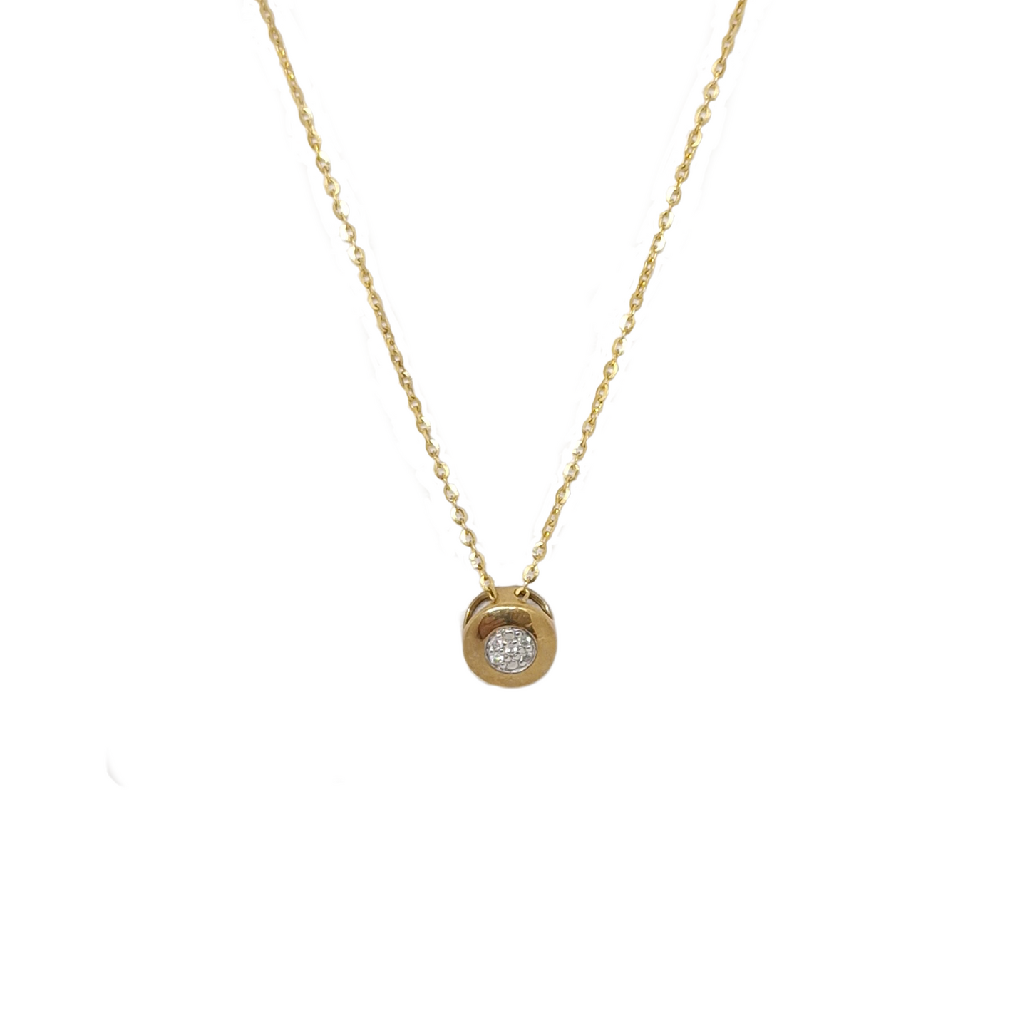 9ct Gold Chain with Diamond Pendant