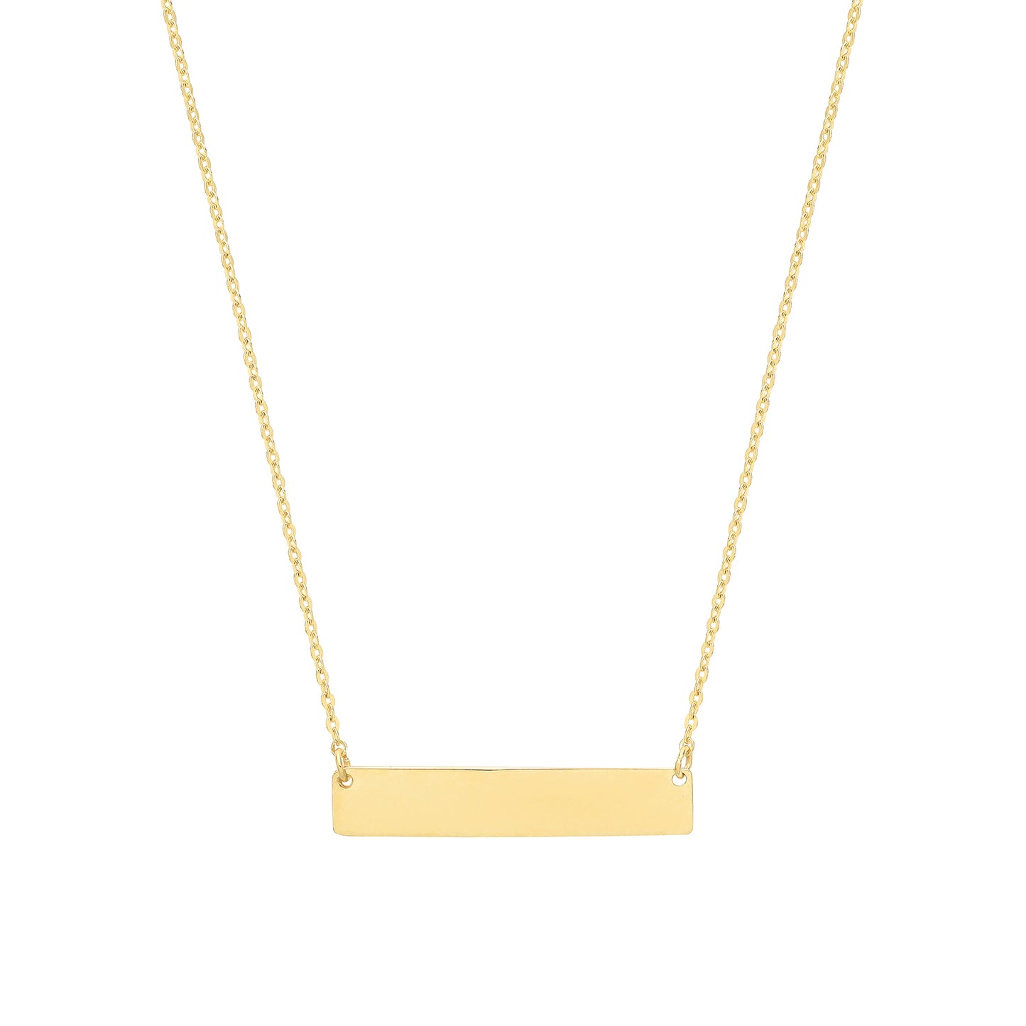 9ct Gold Engravable Necklet (free engraving)