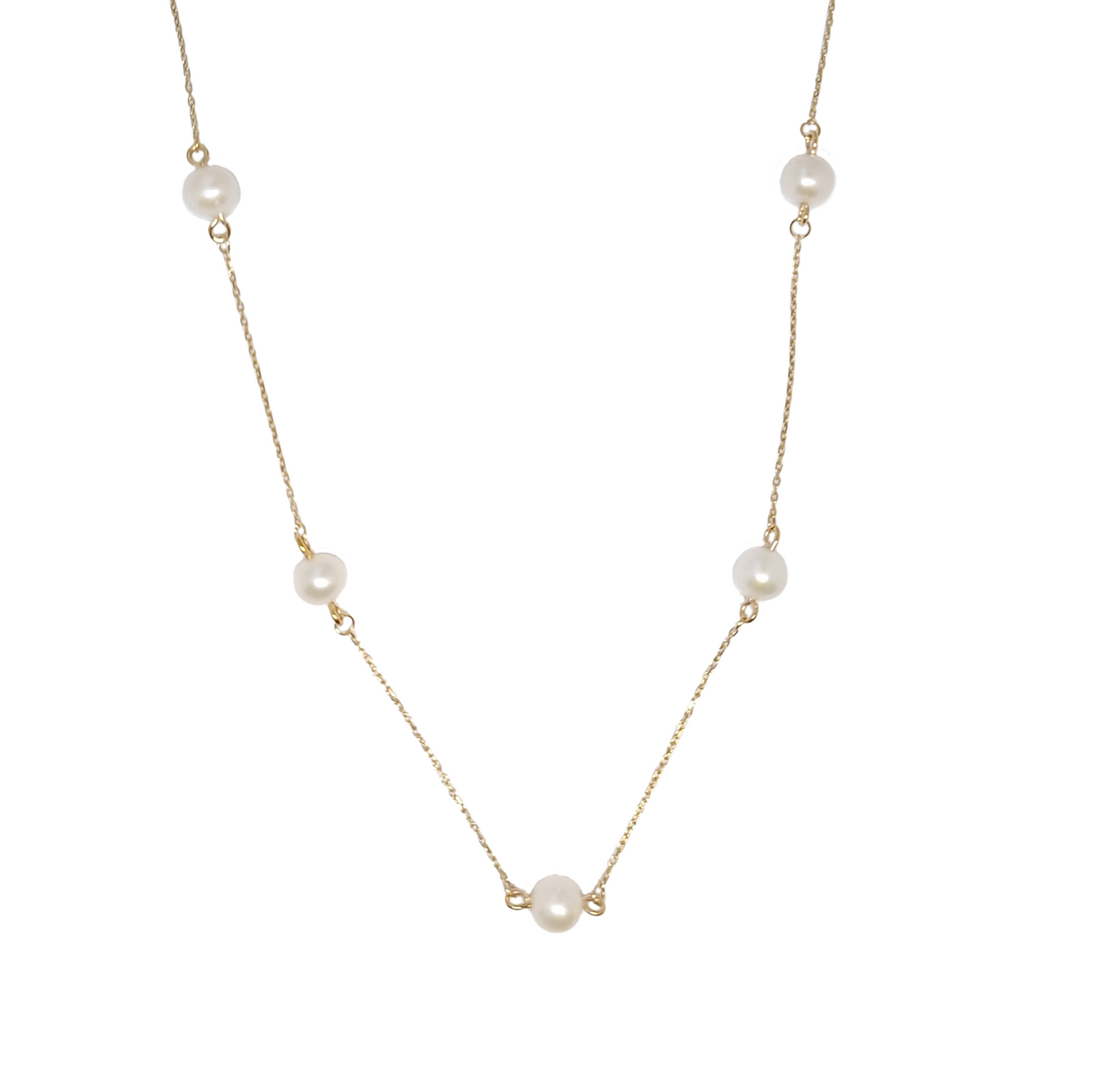 9ct Gold pearl necklace