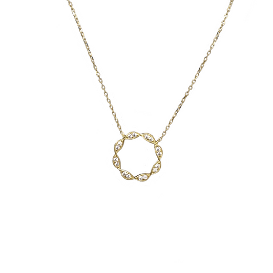 9ct Gold and C2 Pendant Necklace