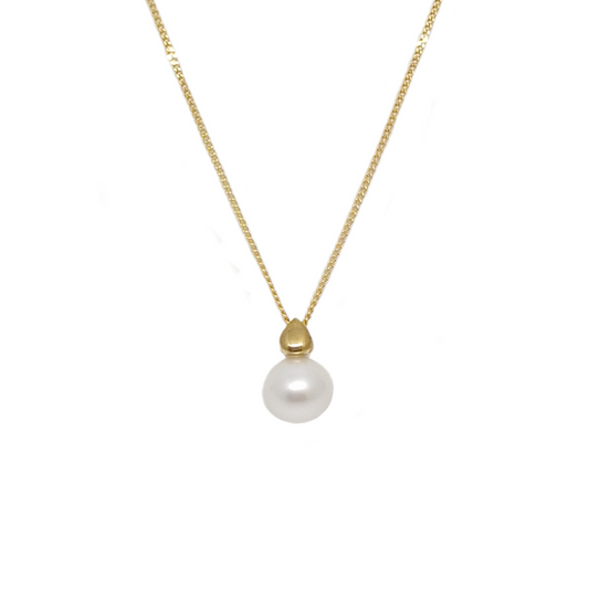 9ct Gold with fresh water pearl pendant