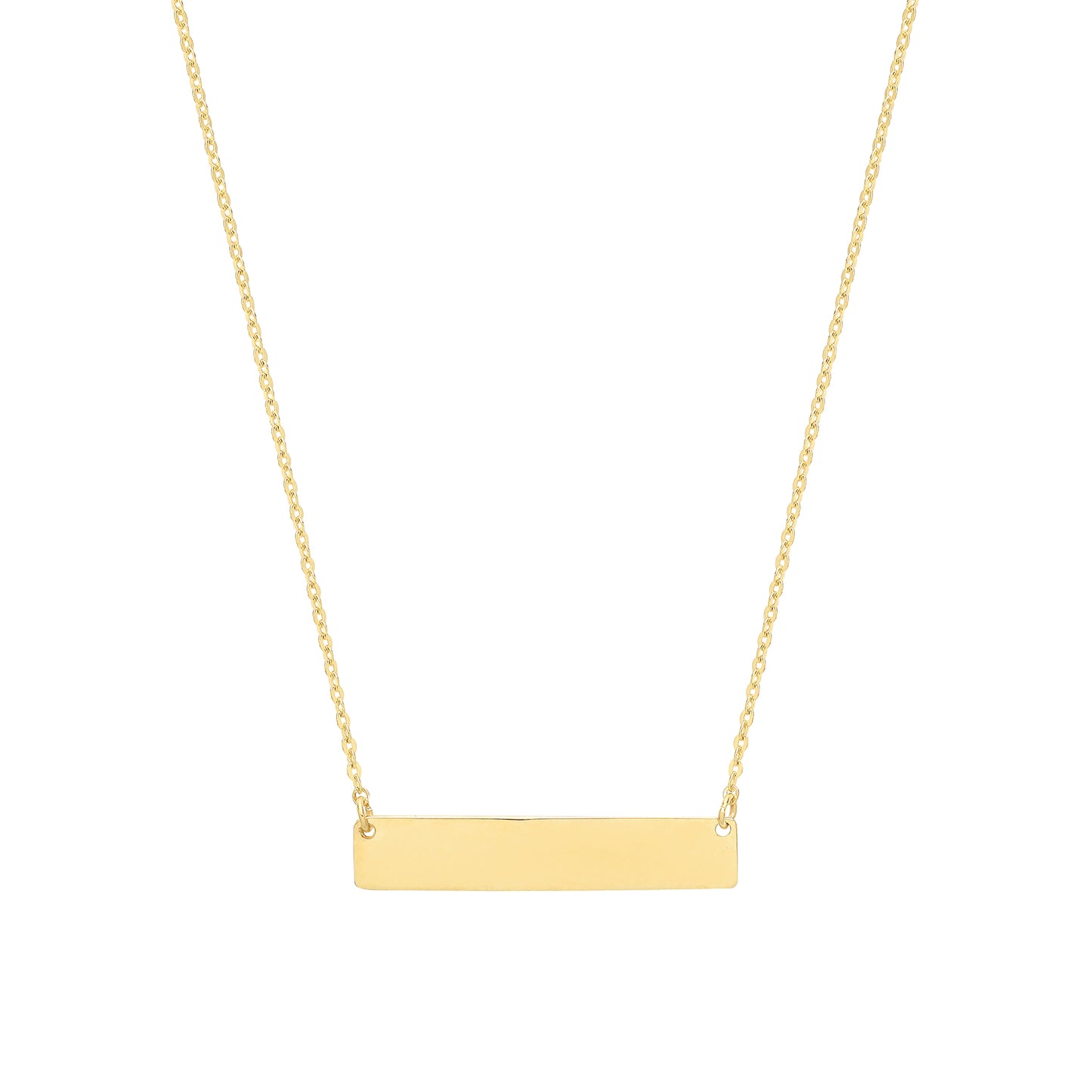 9ct Gold Engravable Necklet (free engraving)
