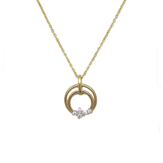 9ct Gold C-2 Pendant and Chain