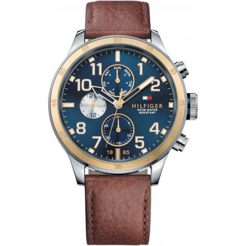 Tommy Hilfiger  Watch Chronograph Brown Leather